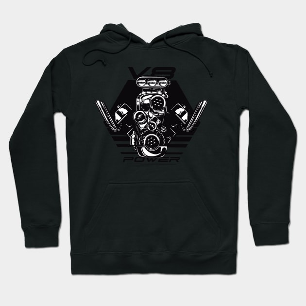 Fontaine Exclusives V8 Power #127 Hoodie by Fontaine Exclusives